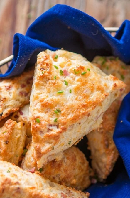 Easy Ham and Cheese Scones