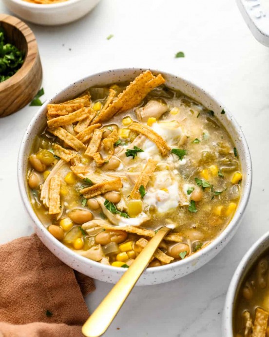 Green Chicken Enchilada Soup Green Chicken Enchilada Soup