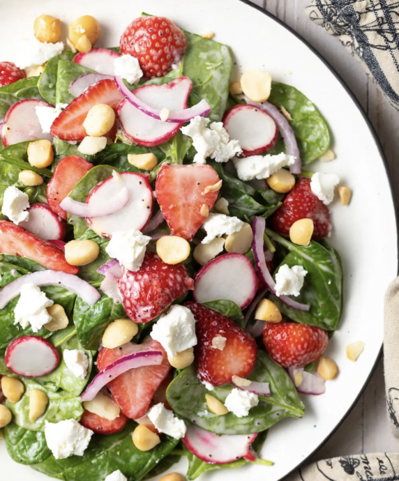 Chunky Strawberry Salad with Poppyseed Dressing