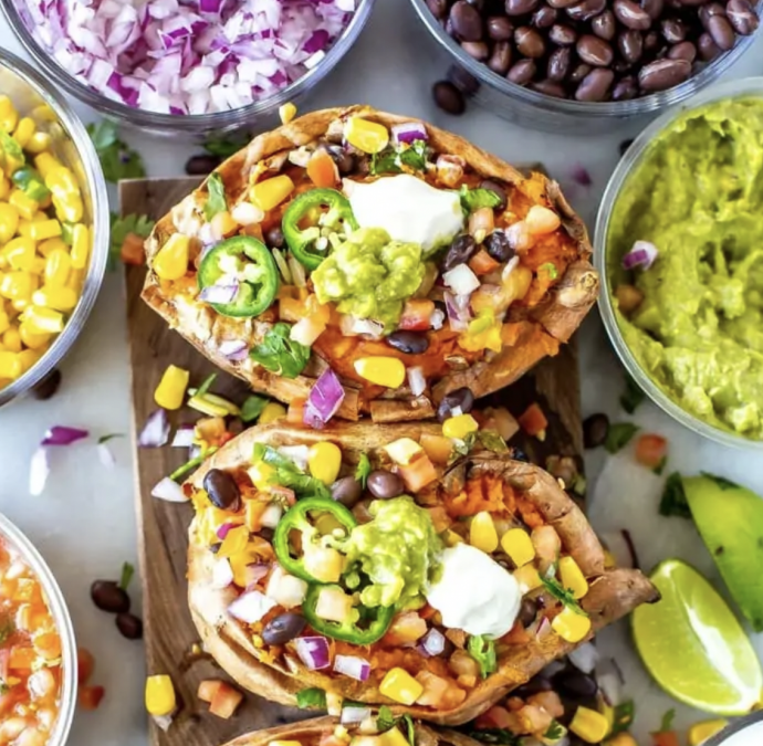 Black Bean Stuffed Sweet Potatoes