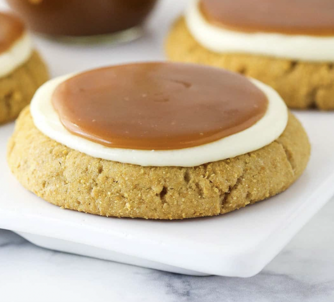 Crumbl Caramel Cheesecake Cookies