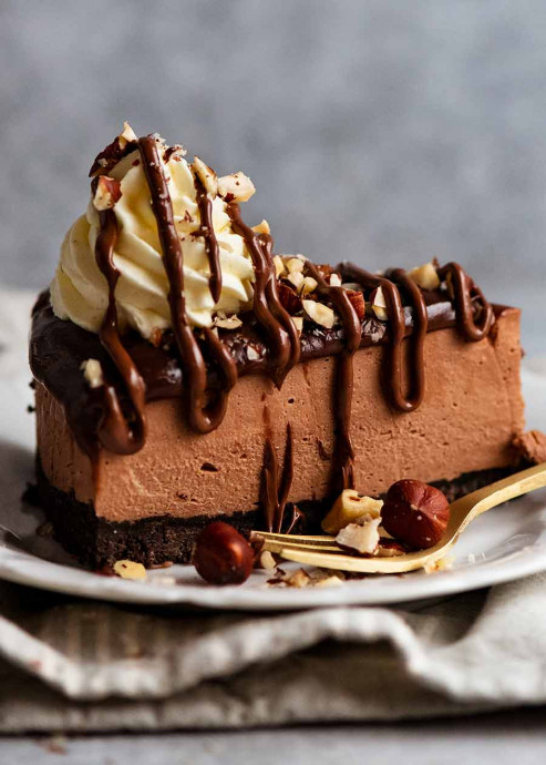 Nutella Cheesecake (No-Bake!)