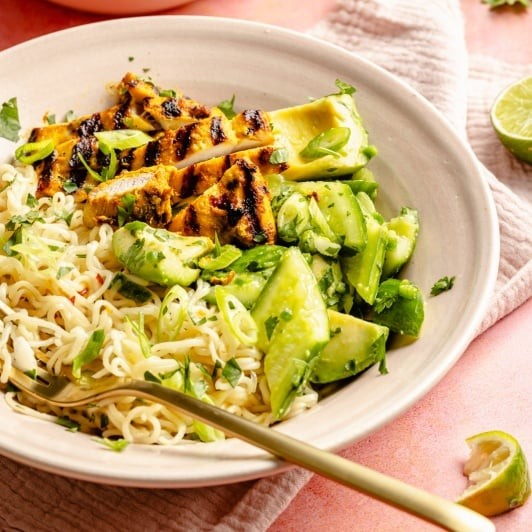 Grilled Turmeric Lime Chicken Bowls