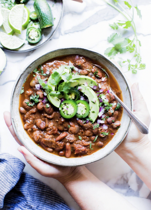 Hearty Crock Pot Vegetarian Chili