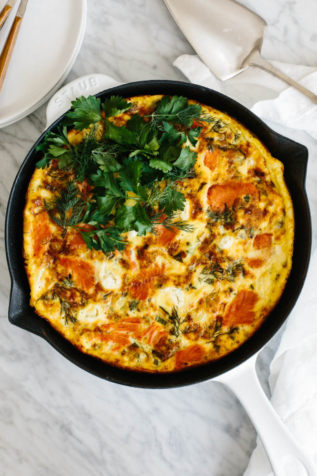 Smoked Salmon Frittata