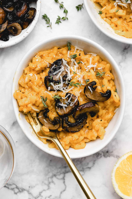 Creamy Vegan Mushroom Risotto