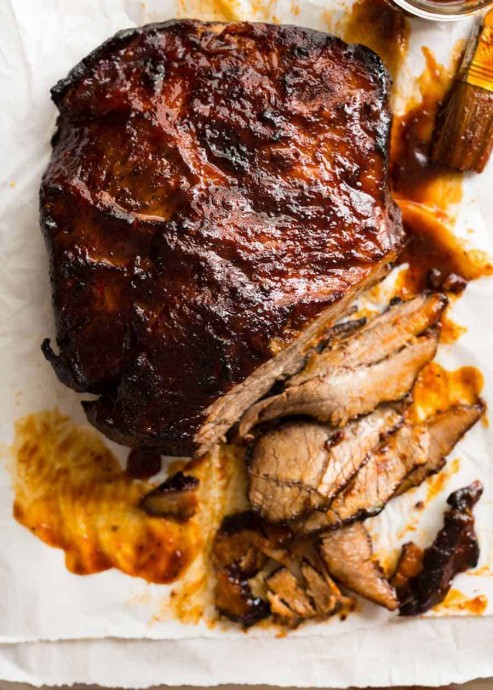 Slow Cooker Beef Brisket with BBQ Sauce