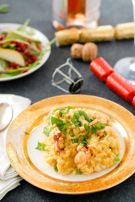 Lobster Risotto with Saffron and Haricot Vert Lobster Risotto with Saffron and Haricot Vert