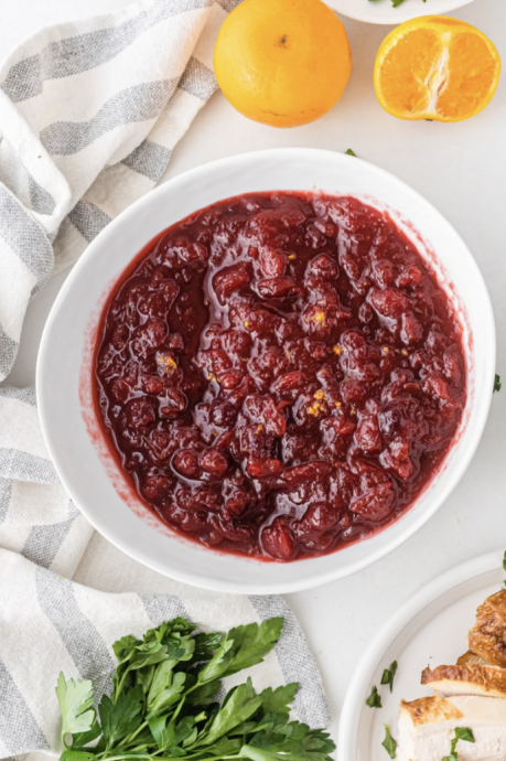 Maple Tangerine Cranberry Sauce