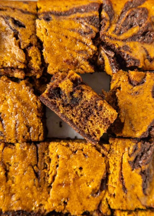Easy Pumpkin Brownies