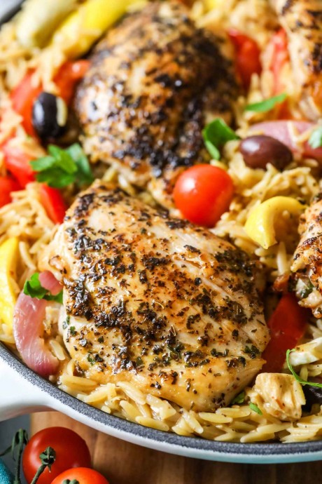 Greek Chicken Orzo