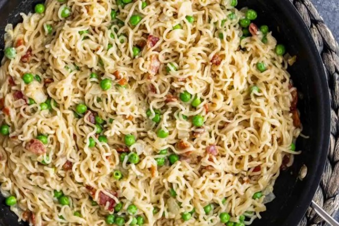 Easy Ramen Carbonara
