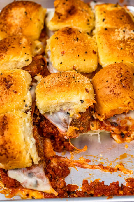 Baked Meatball Sliders