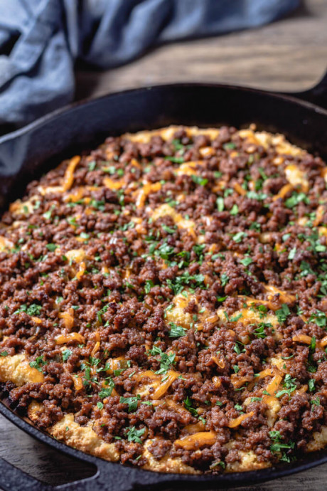 Cast Iron Sloppy Joe Casserole