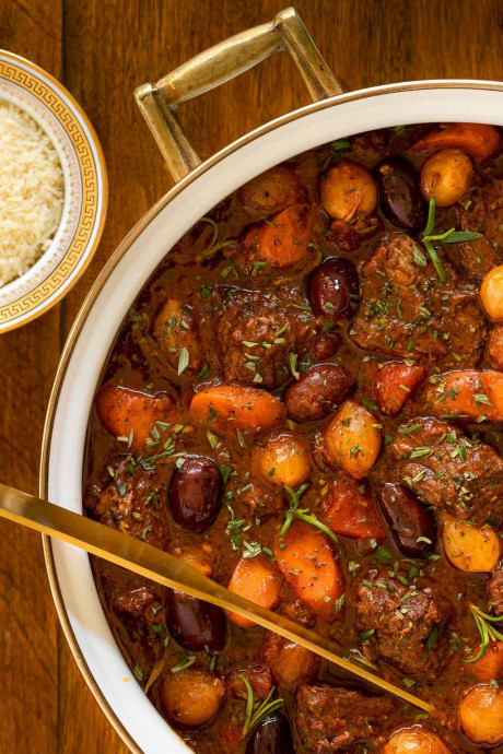 Slow Braised Italian Beef Stew