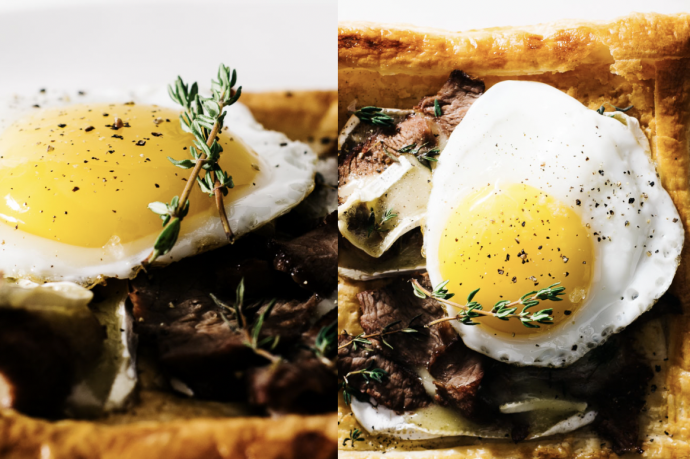 Easy Roast Beef and Brie Puff Pastry Breakfast Tarts Recipe