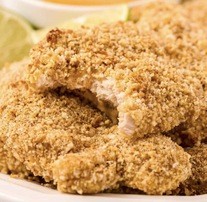 Baked Cashew Crusted Chicken Tenders