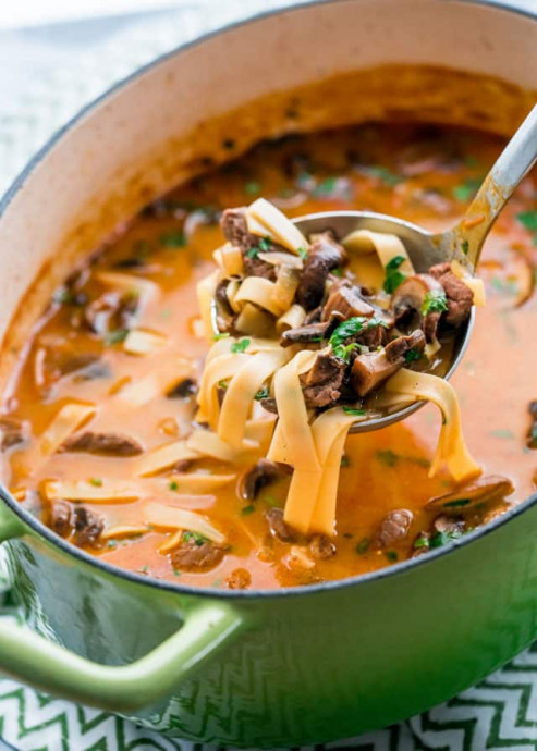 Beef Stroganoff Soup