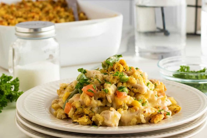 Chicken and Stuffing Casserole