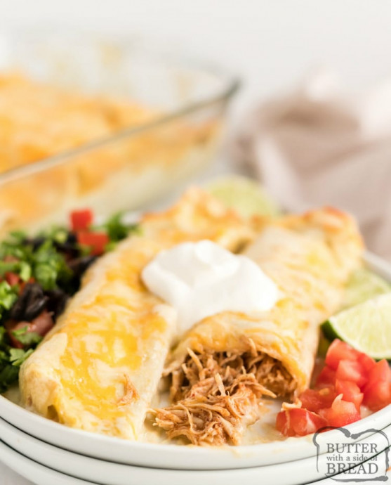 Honey Lime Chicken Enchiladas