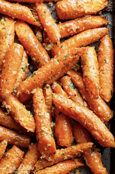 Parmesan Roasted Carrots Recipe