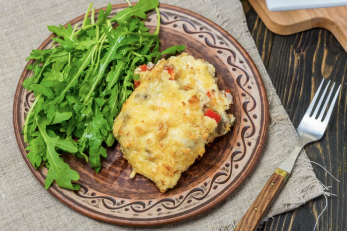 Baked Eggplant Casserole With Cheese