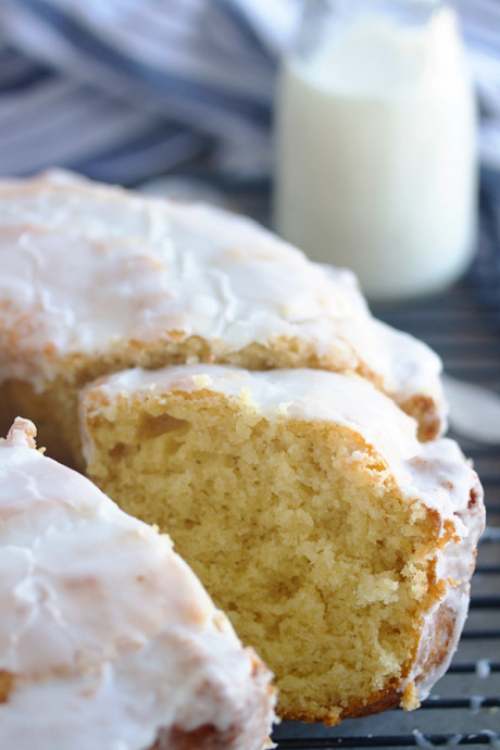 Glazed Old Fashioned Buttermilk Donut Cake