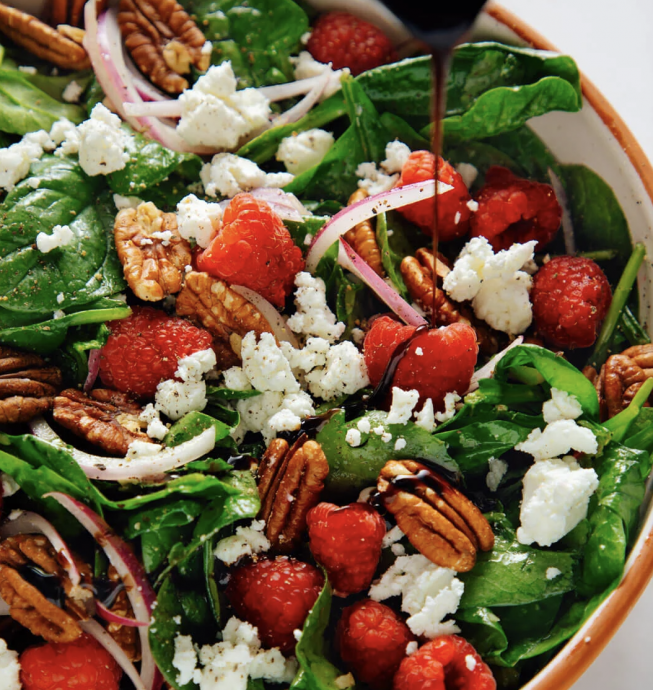 Seasonal Spinach Salad