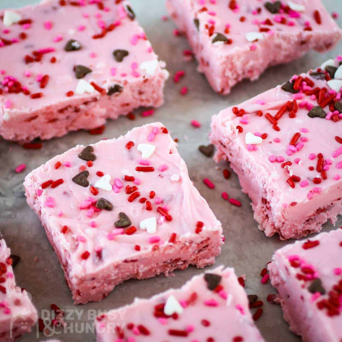 Super Easy Strawberry Fudge