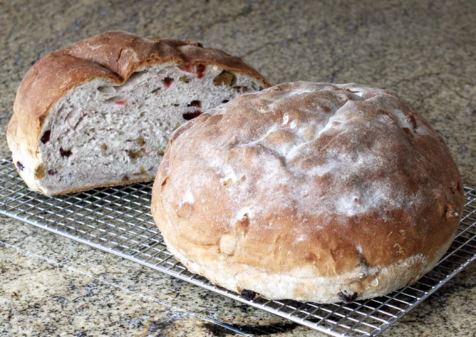 Crusty Cranberry Walnut Bread