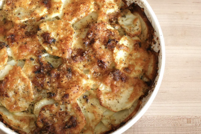 Potato Bake With Garlic and Parmesan Cheese