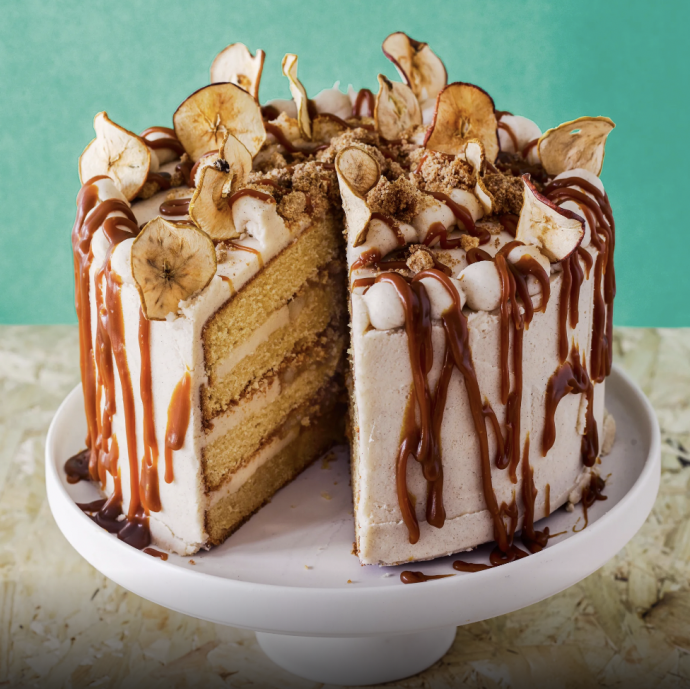 Toffee Apple Crumble Layer Cake