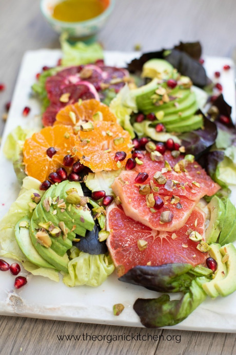 Citrus And Avocado Salad With Lemon Poppy Seed Dressing