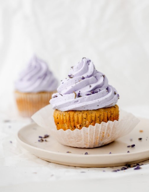 Earl Grey Lavender Cupcakes