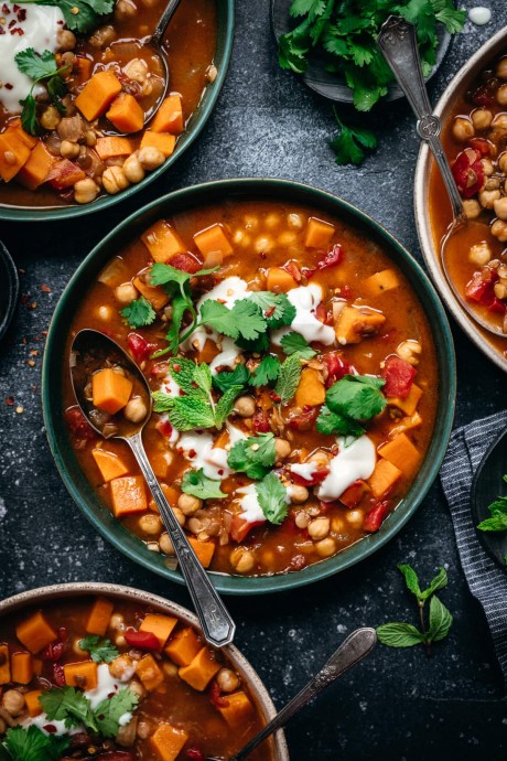 Moroccan Chickpea Lentil Stew