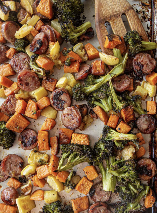 Sheet Pan Roasted Sausage and Vegetables