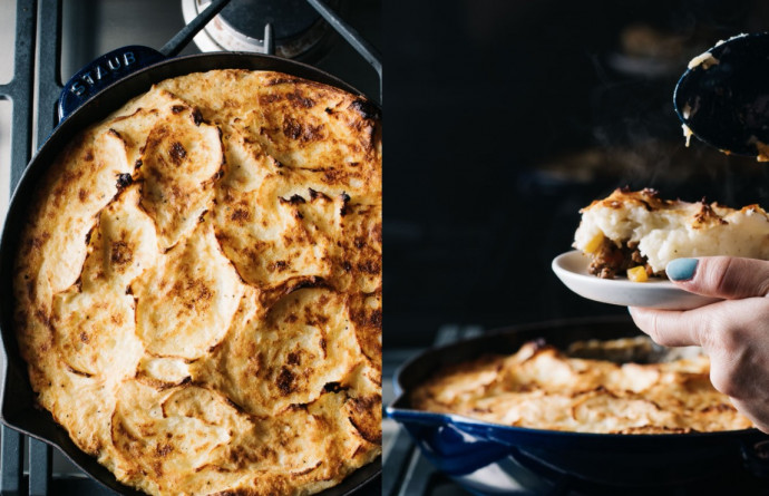 Shepherd’s Pie with Roasted Garlic Cream Cheese Mashed Potatoes