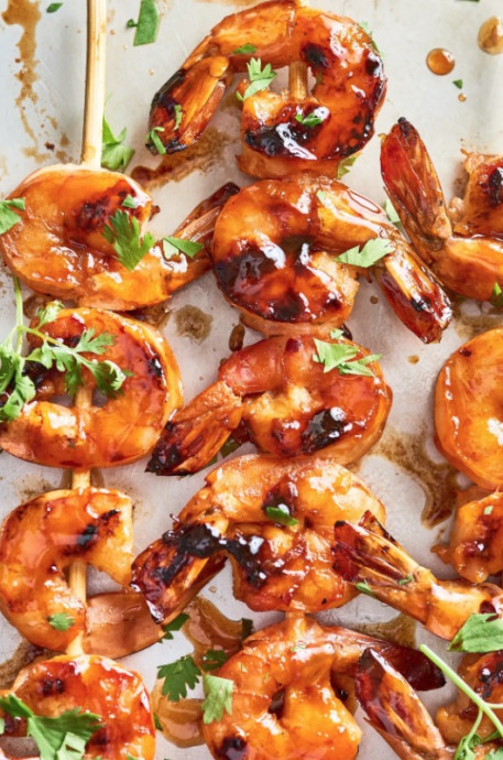 Firecracker Shrimp Skewers