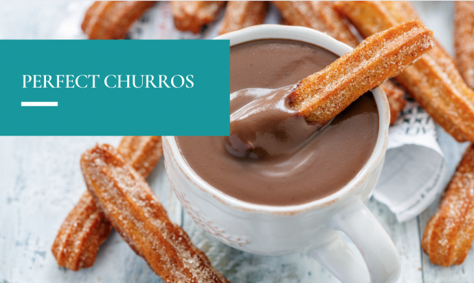 Perfect Churros with Chocolate Dipping Sauce