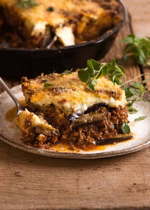 Moussaka - Greek Beef and Eggplant Lasagna