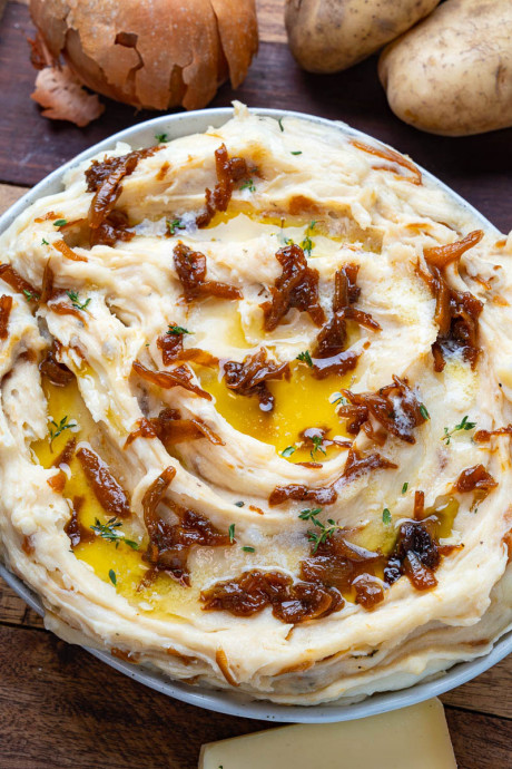 French Onion Mashed Potatoes