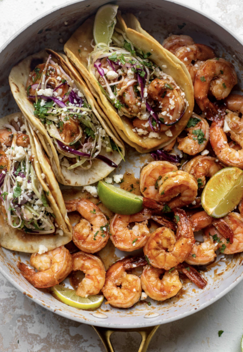 Honey chipotle shrimp tacos — Recipes