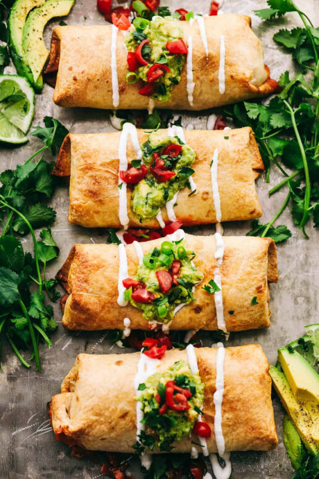 Chicken Chimichangas (Baked or Pan Fried!)
