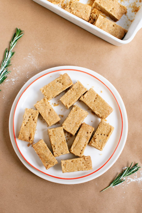 Lemon, Rosemary and Olive Oil Shortbread