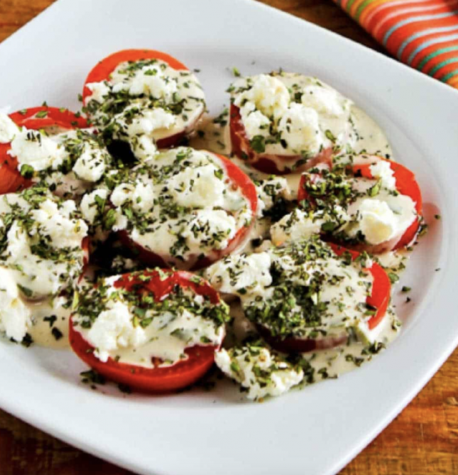 Summer Tomato Salad with Goat Cheese