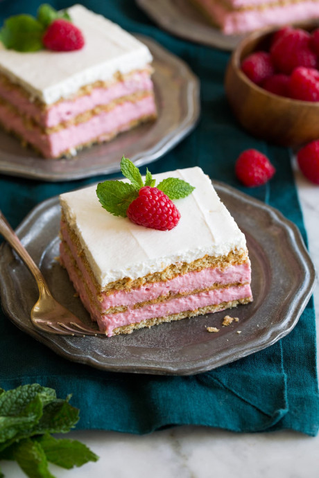 Raspberry Icebox Cake