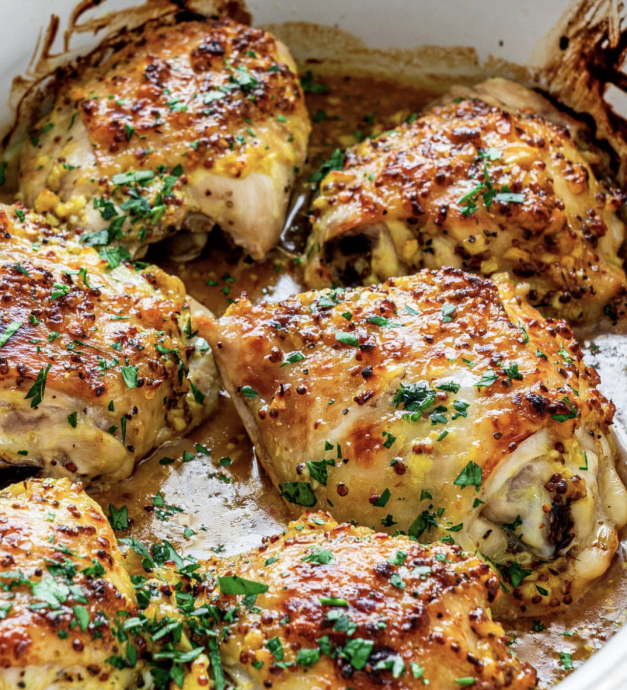 Oven Baked Chicken Thighs