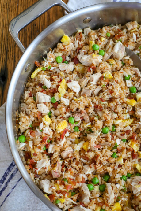 Chicken and Bacon Fried Rice