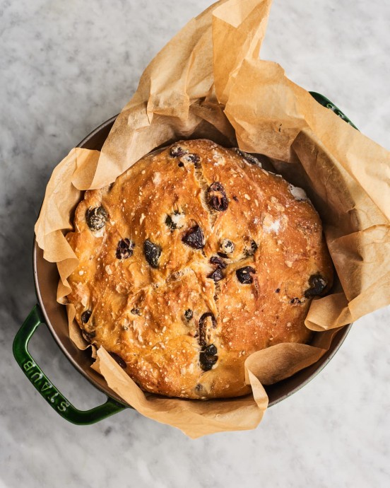 Rosemary Olive No-Knead Bread