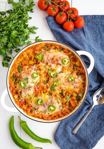 Easy Baked Salsa Chicken and Rice